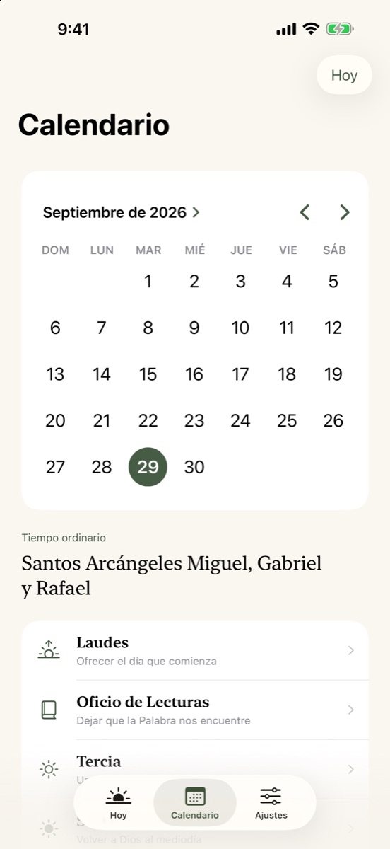 Calendario litúrgico