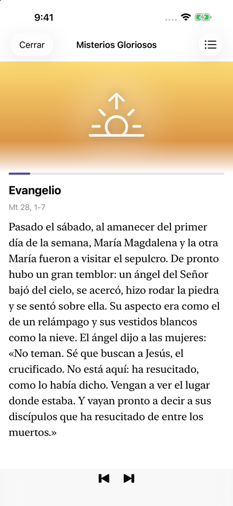 Evangelio y contemplación